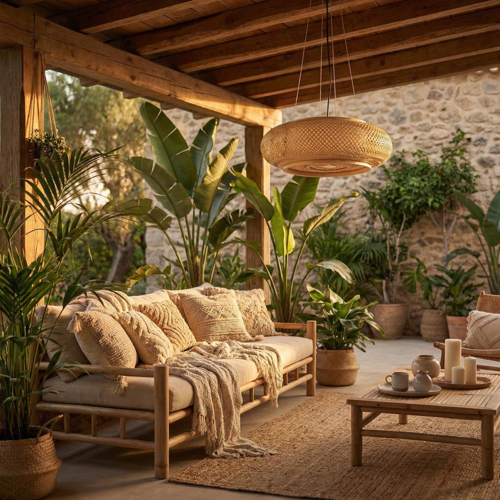 Lampa sufitowa wisząca boho APP1908-3CP