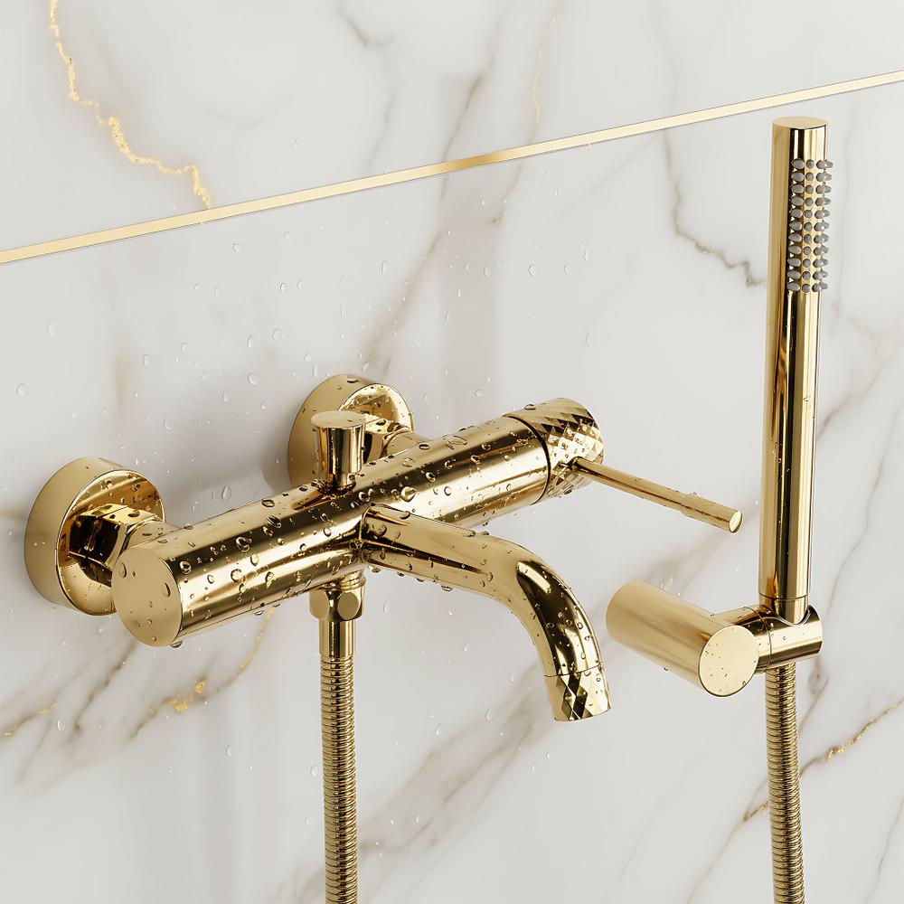Bathroom faucet Rea Lungo Diamond Gold