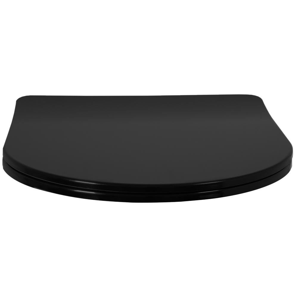 WC daska CARLO FLAT UF BLACK MATT