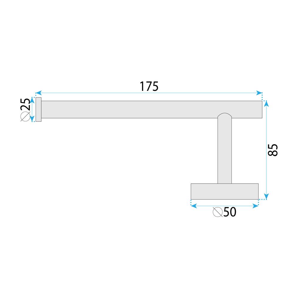 Toilet paper holder 6611 Modern Brush Nickle