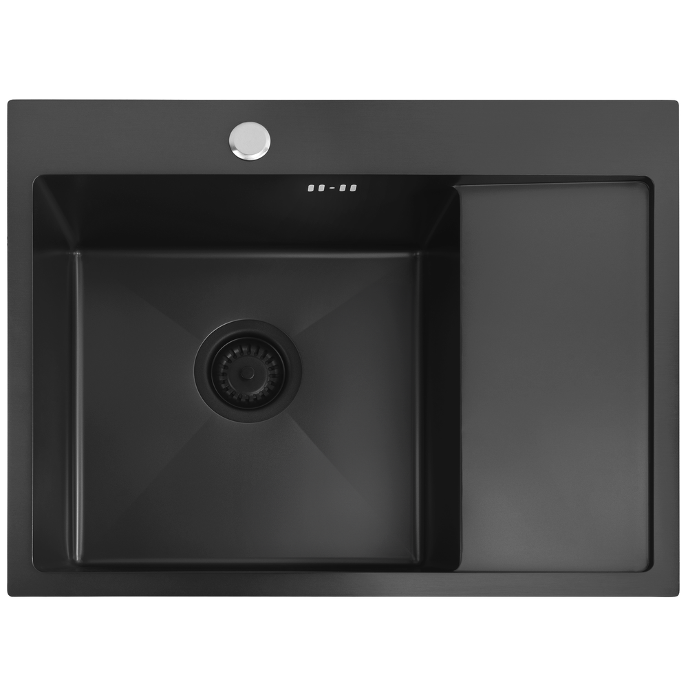 Stainless steel sink Fin Black