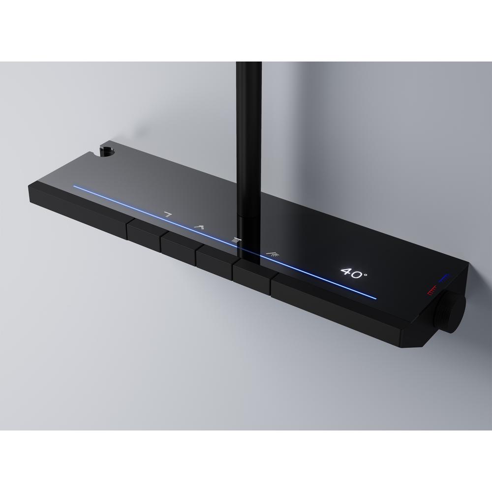 Sprchový set s termostatem REA Pedro Black