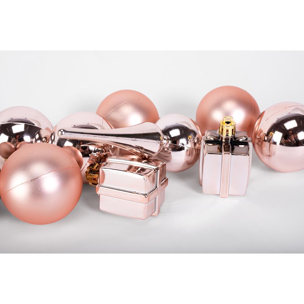 BOMBKI CHOINKOWE MIX 311437 róż