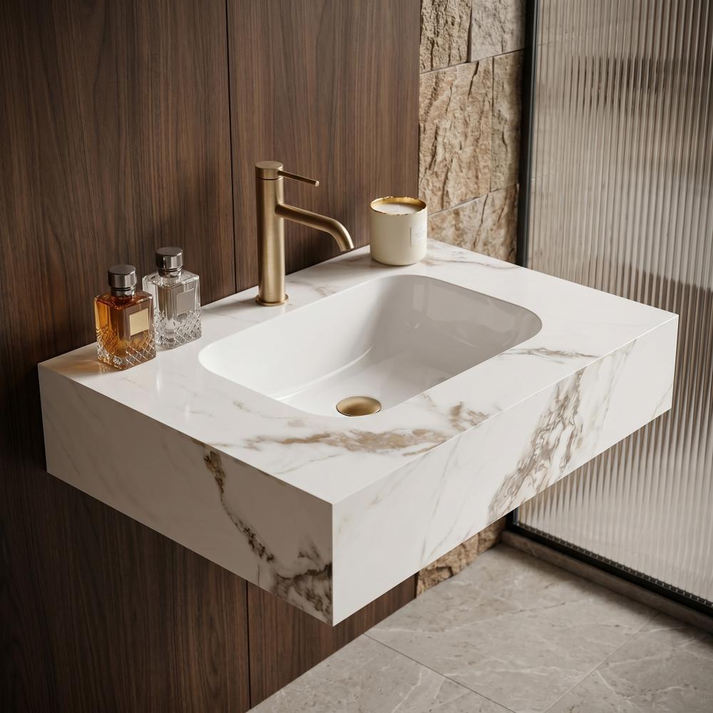 Umywalka ścienna Rea Aresa Cold Jade 70