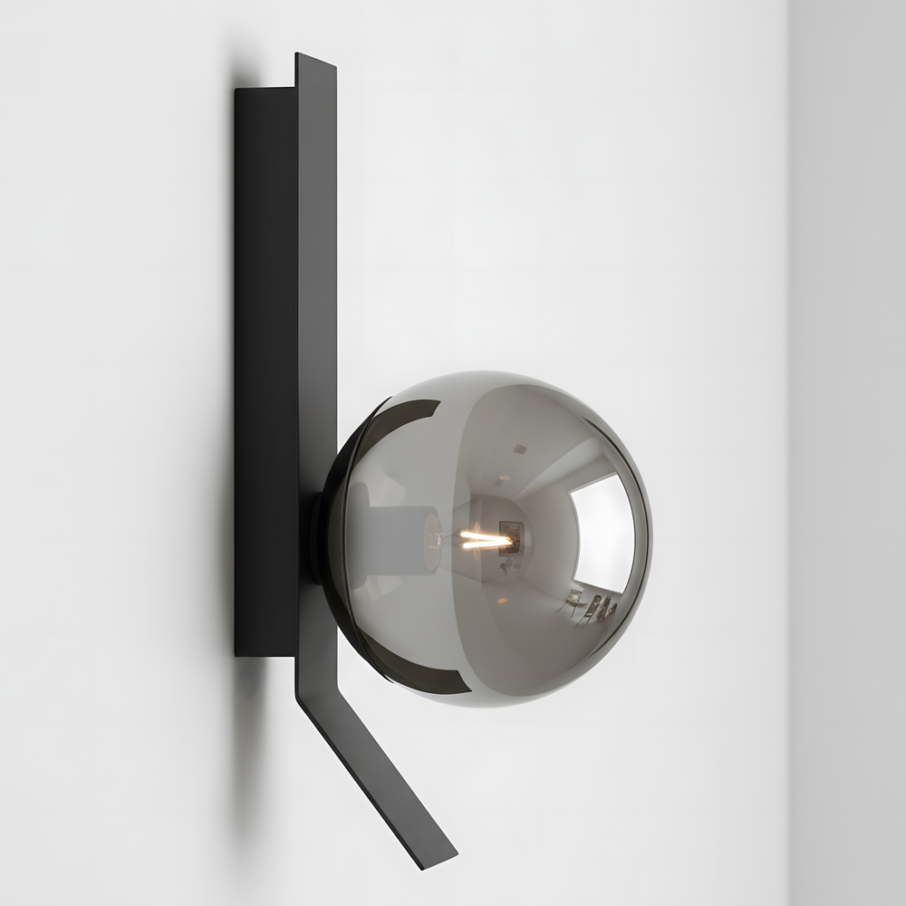 WANDLEUCHTE APP1757-1W SCHWARZCHROM