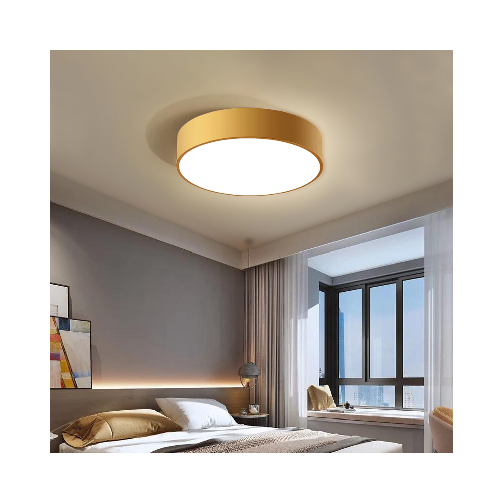 Lampa Plafon Classic APP874-C 50 cm Złota