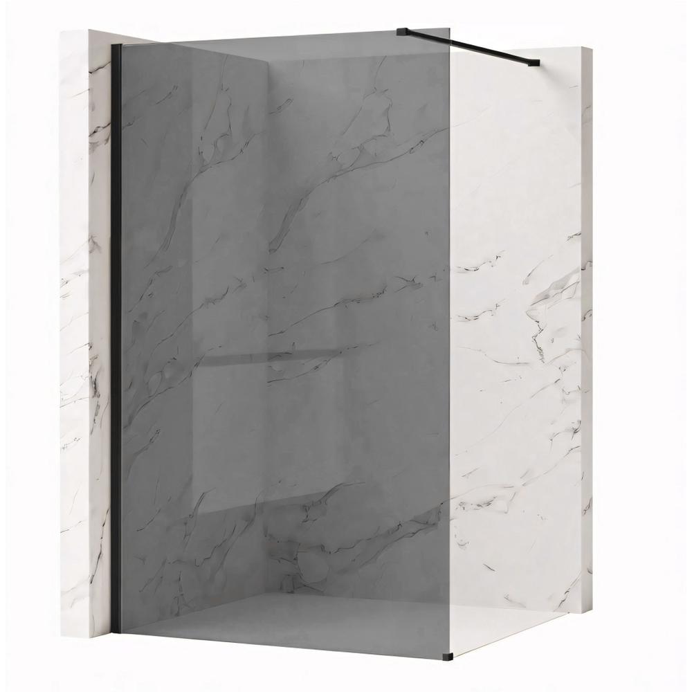 Stena za prhanje Rea Flexi Grey / Black 100