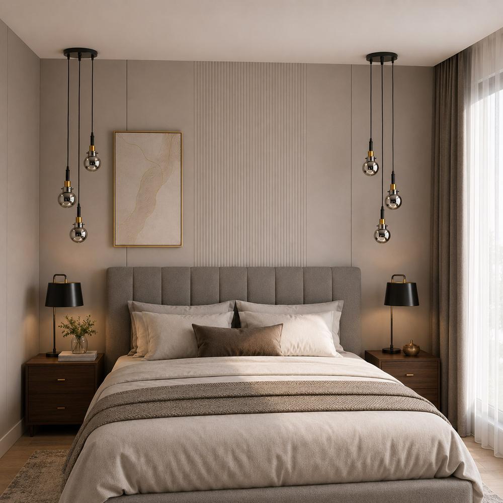 Lampa Wisząca APP1125-3CP Black Gold