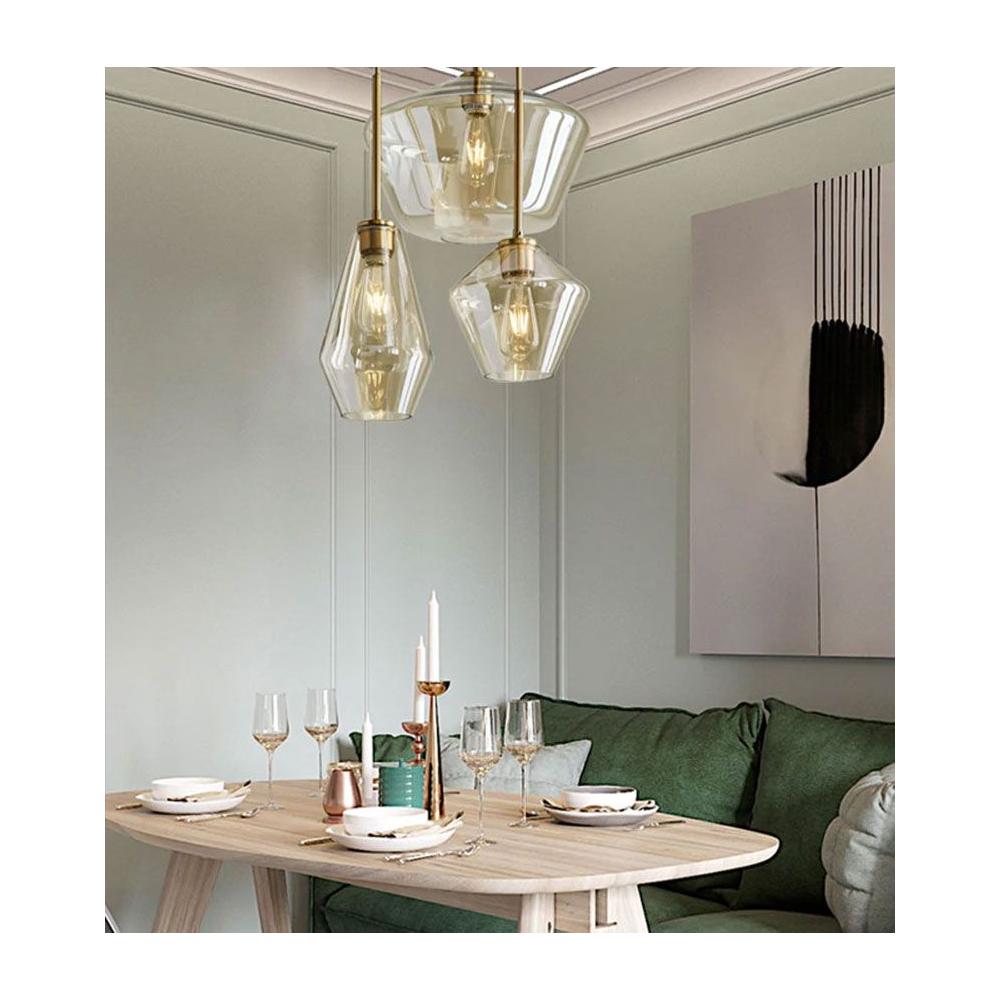 Deckenlampe Glas APP439-1CP Amber