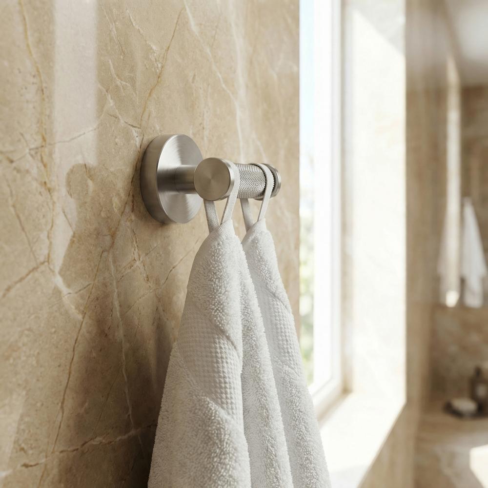 Crochadóir dúbailte 6612 Modern Brush Nickel