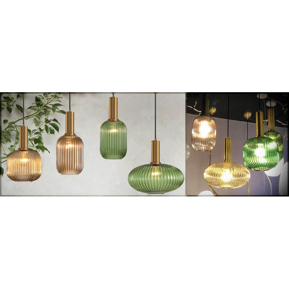 Hängelampe Glas Orange APP464-1CP