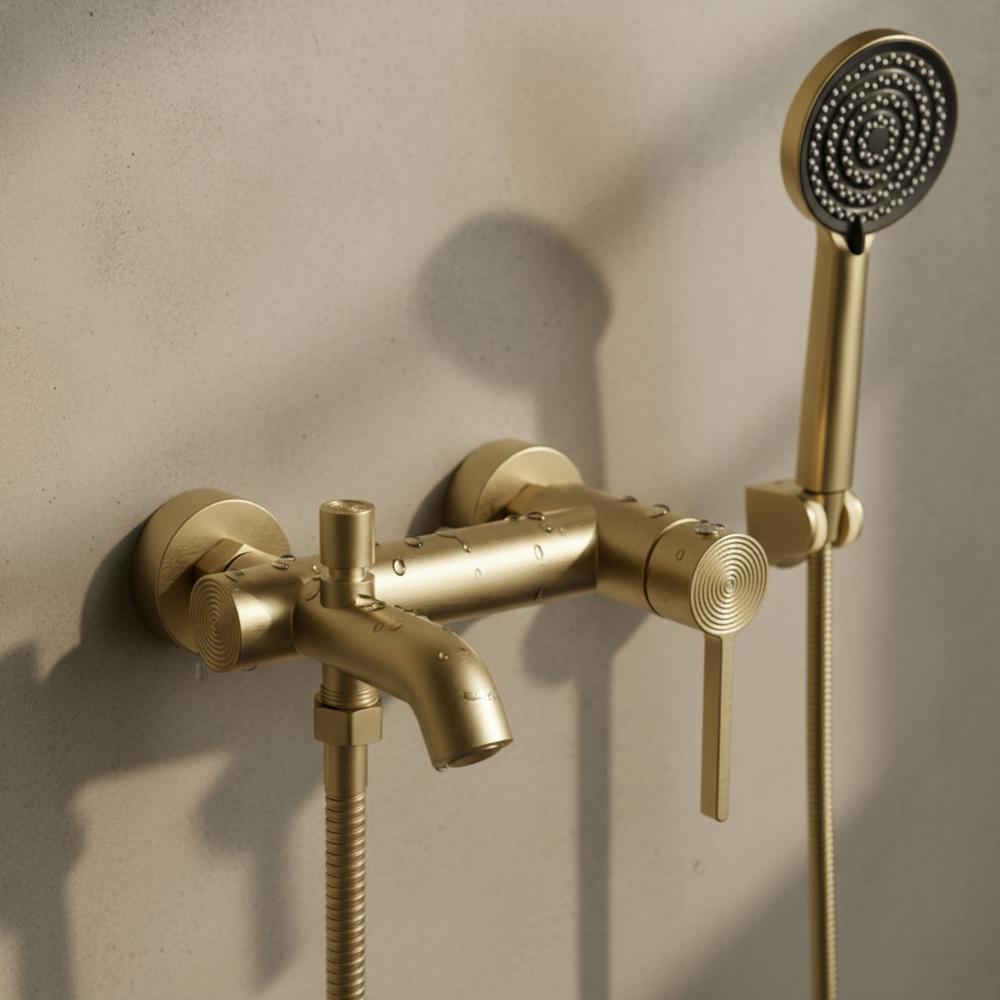 Bathroom faucet REA FOSTER Gold Brush