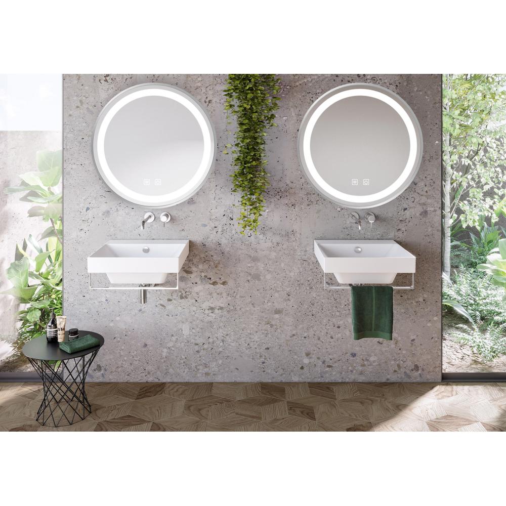 Дзеркало LED 50cm MMJ BRUSH SILVER