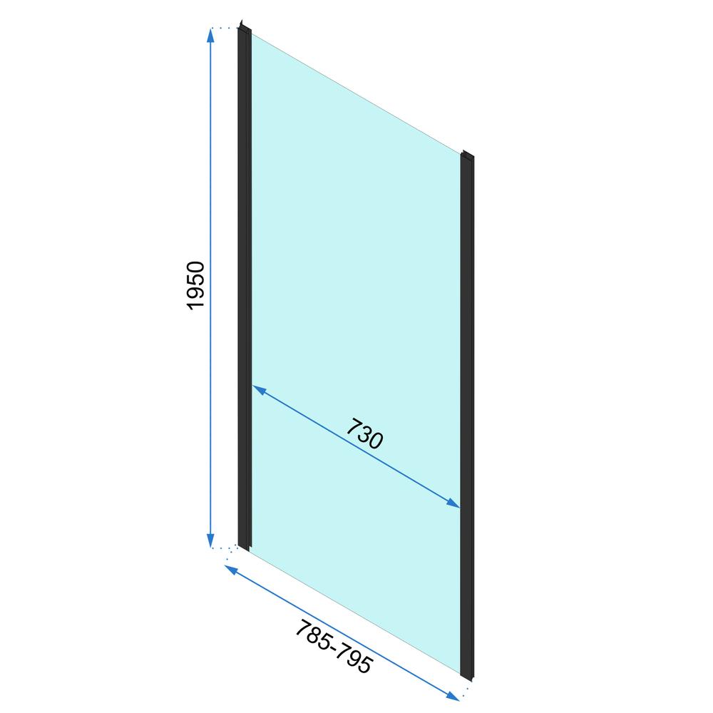 Zuhanykabin Rapid Slide Chrom