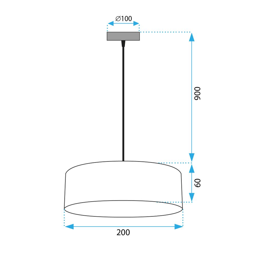 Lampe APP1333-1CP BLACK GOLD