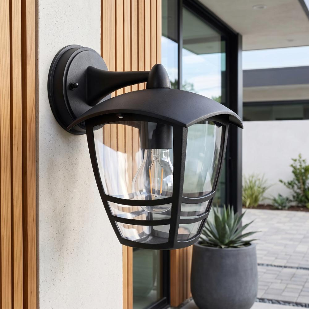 Lampa elewacyjna Kinkiet JNH037-1G Czarna