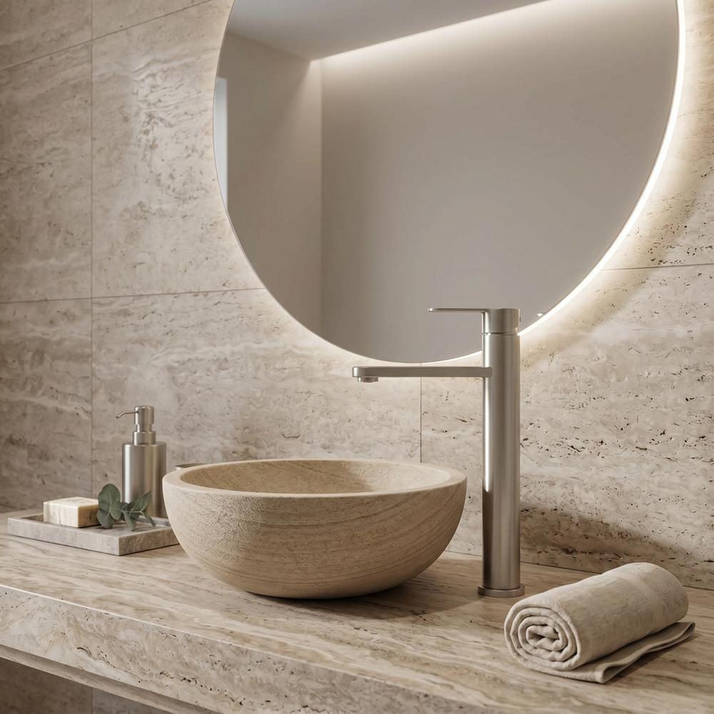 Waschbeckenarmatur Rea Arcos Brush Nickel