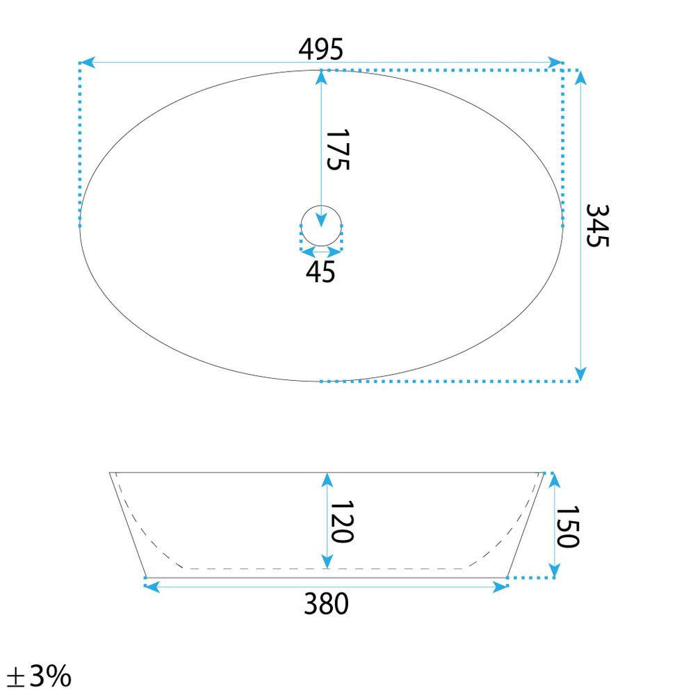 Umywalka nablatowa Rea Astoria