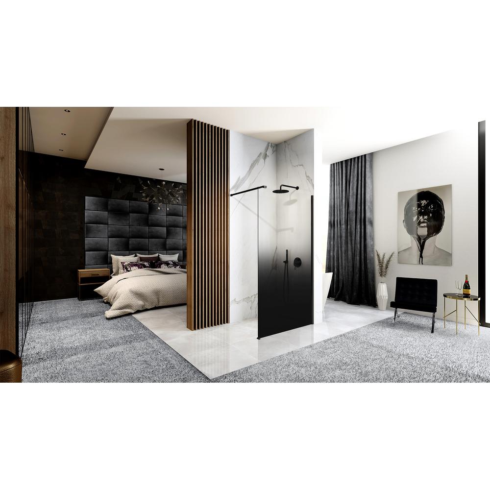 Tuš zaslon Rea Aero Ombre Black/Black 90