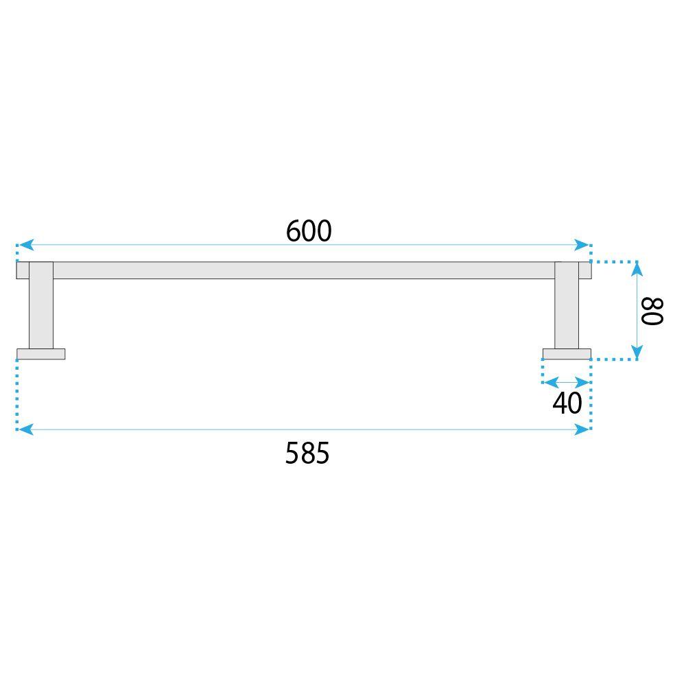 Wieszak łazienkowy jednoramienny 39101 Ori Miedź Szczotkowana