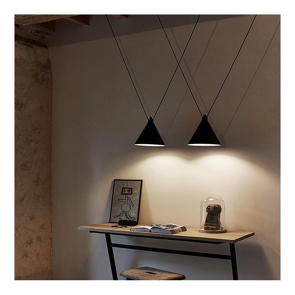 Deckenlampe loft black shine APP548-2CP