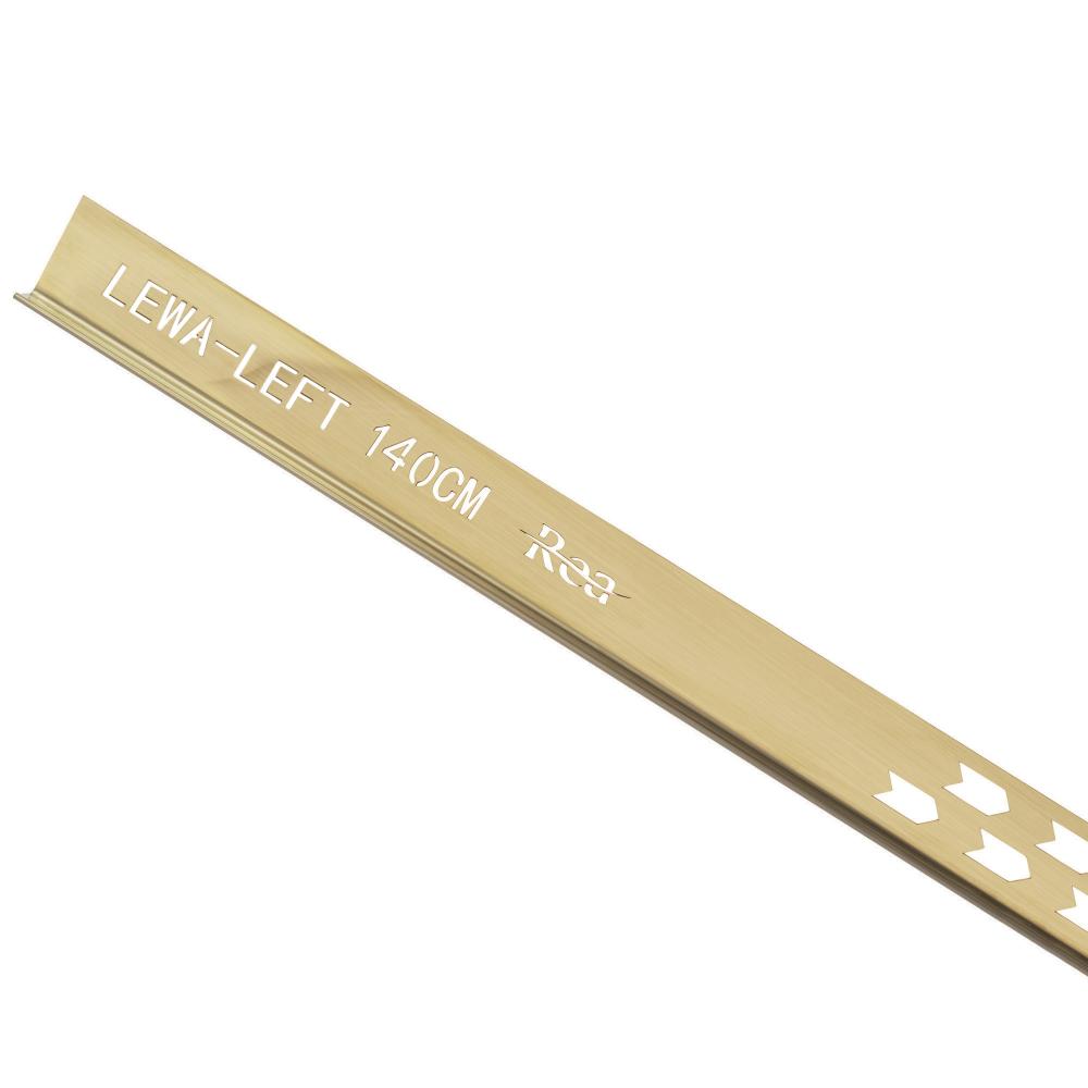 Shower tray skirting panel 140cm Brush Gold