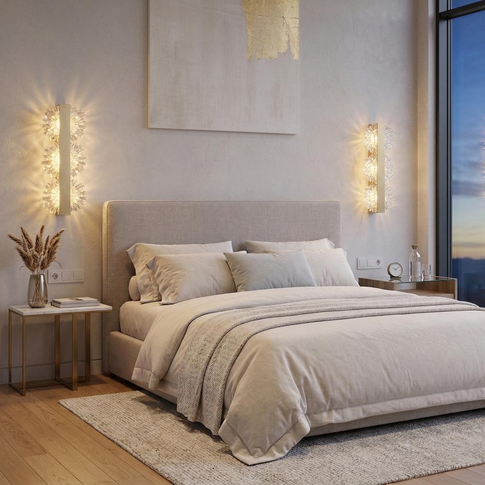 KINKIET ŚCIENNY LED G149-3W GOLD ZŁOTY SZCZOTKOWANY