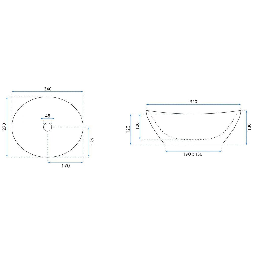 Countertop Basin Rea Sofia Mini White