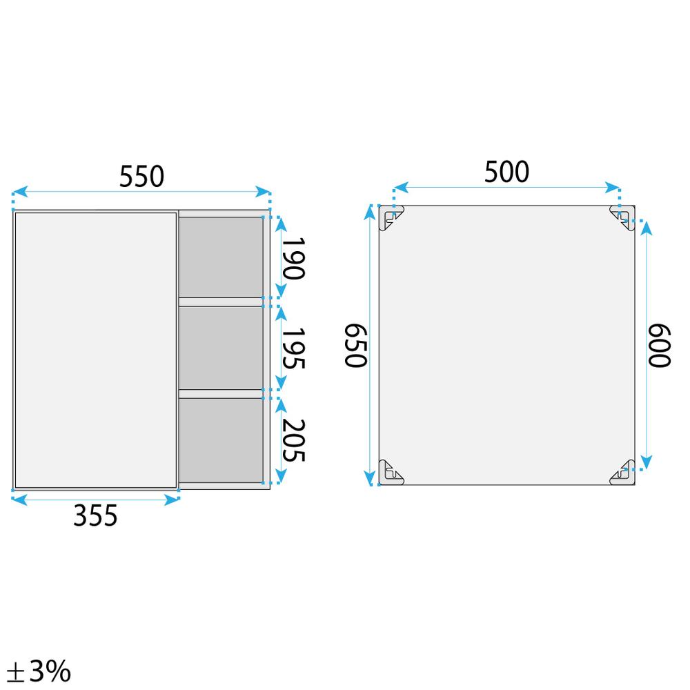 Zestaw mebli łazienkowych z Umywalką Tula 60cm Biały