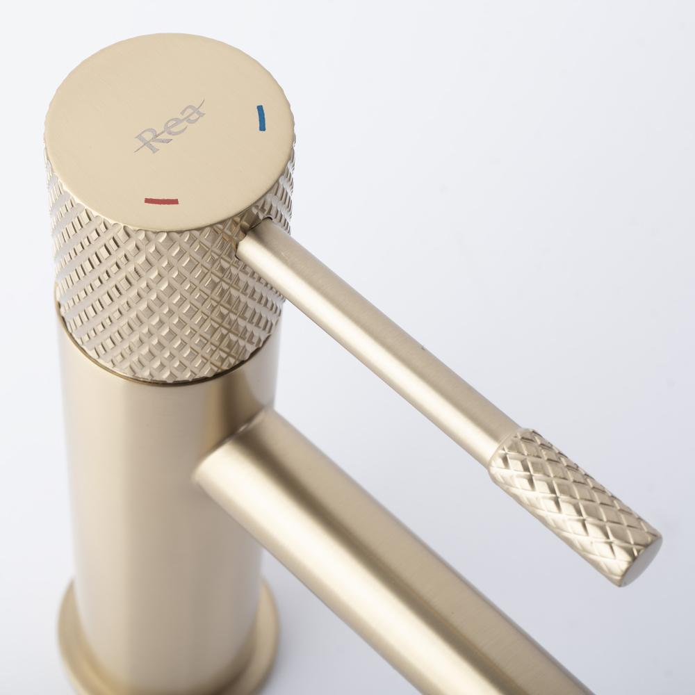 Baterie pentru lavoar Rea Venti Brush Gold
