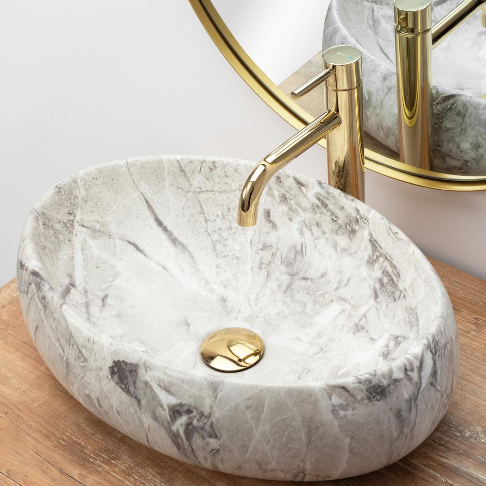 Countertop washbasin Rea Linda Stone