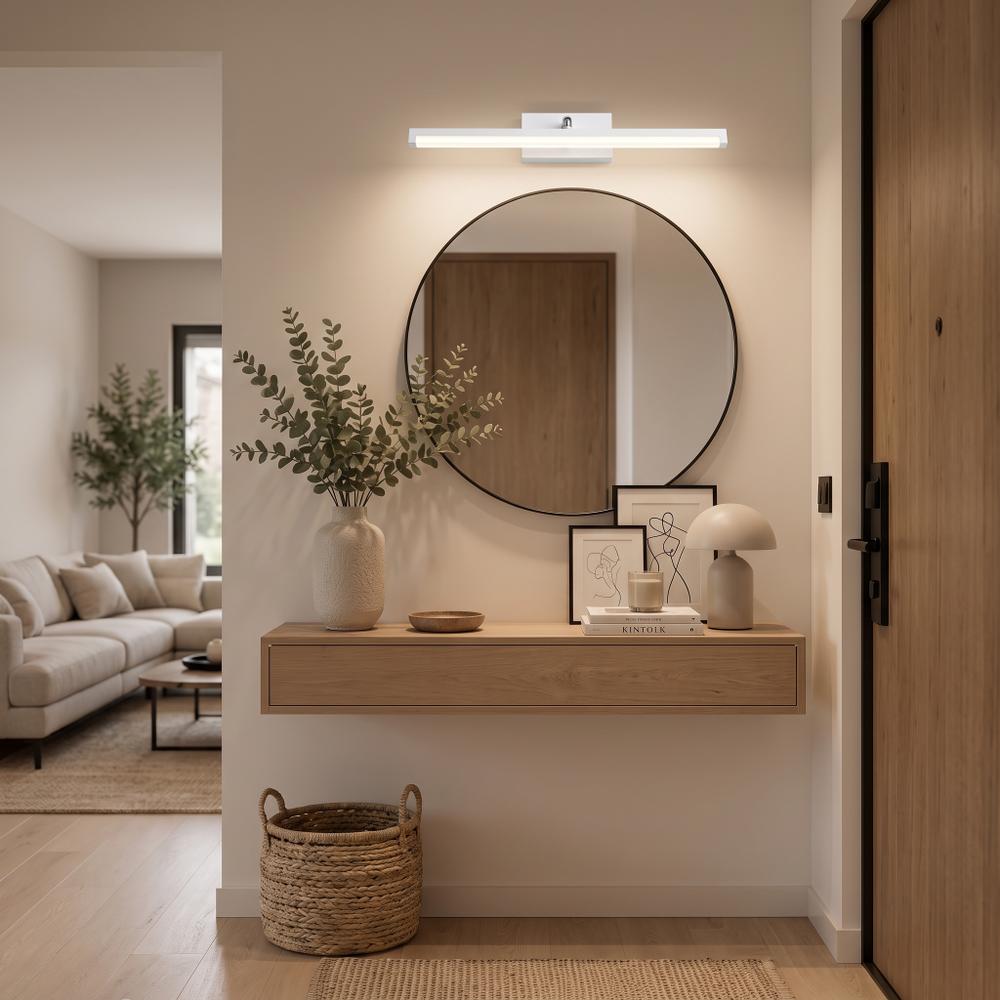 LAMPA KINKIET ŁAZIENKOWY LED NAD LUSTRO 12W 50CM APP374-1W BIAŁA