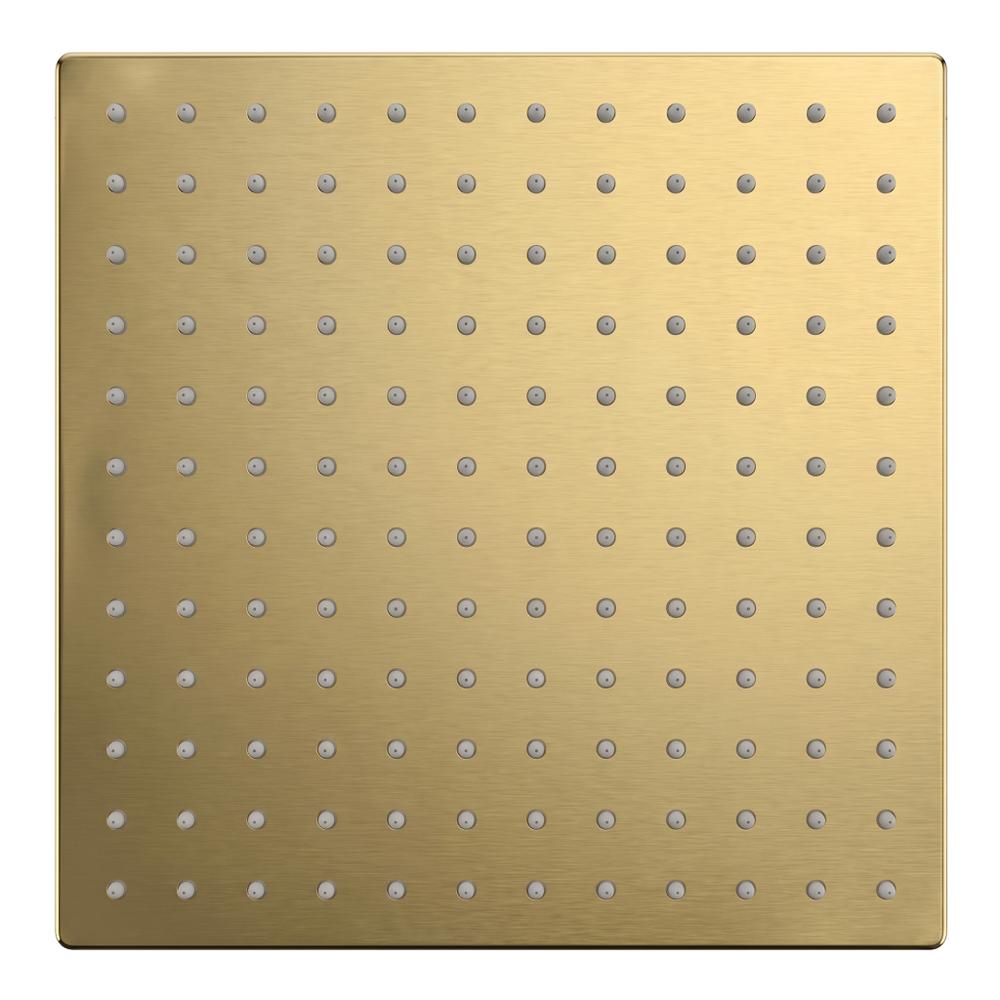 Kvadrātveida dušas galva JS-P015BG 30cm Brush Gold
