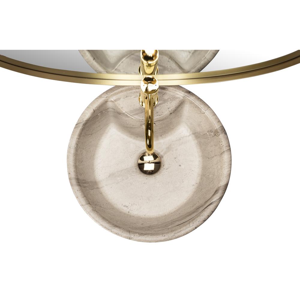 Szabadon álló mosdó Blanka Natural Matt Marble