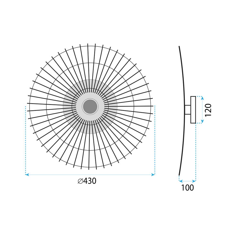 Kinkiet Bambusowy Boho APP1267