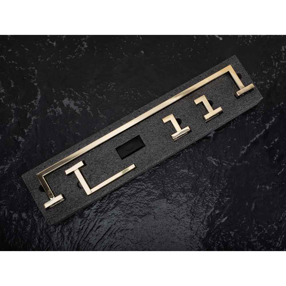 Kylpyhuonetarvikesetti Rio Gold 4 osaa