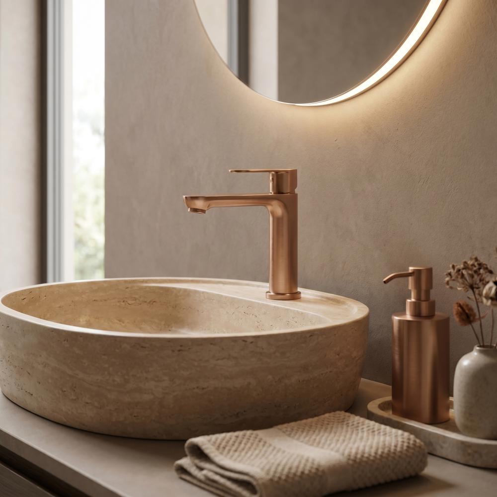 Torneira para lavatório Rea Logan Brush Copper
