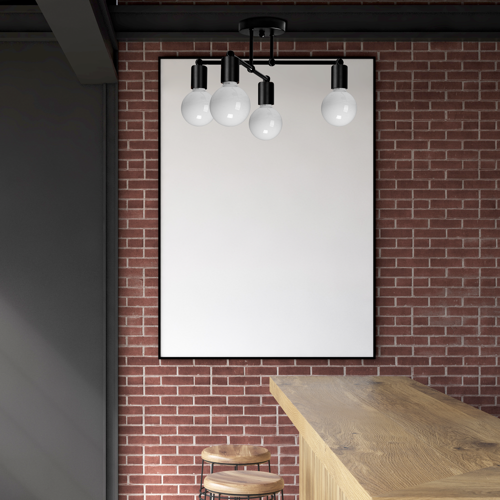 Deckenlampe  Black mat 392200