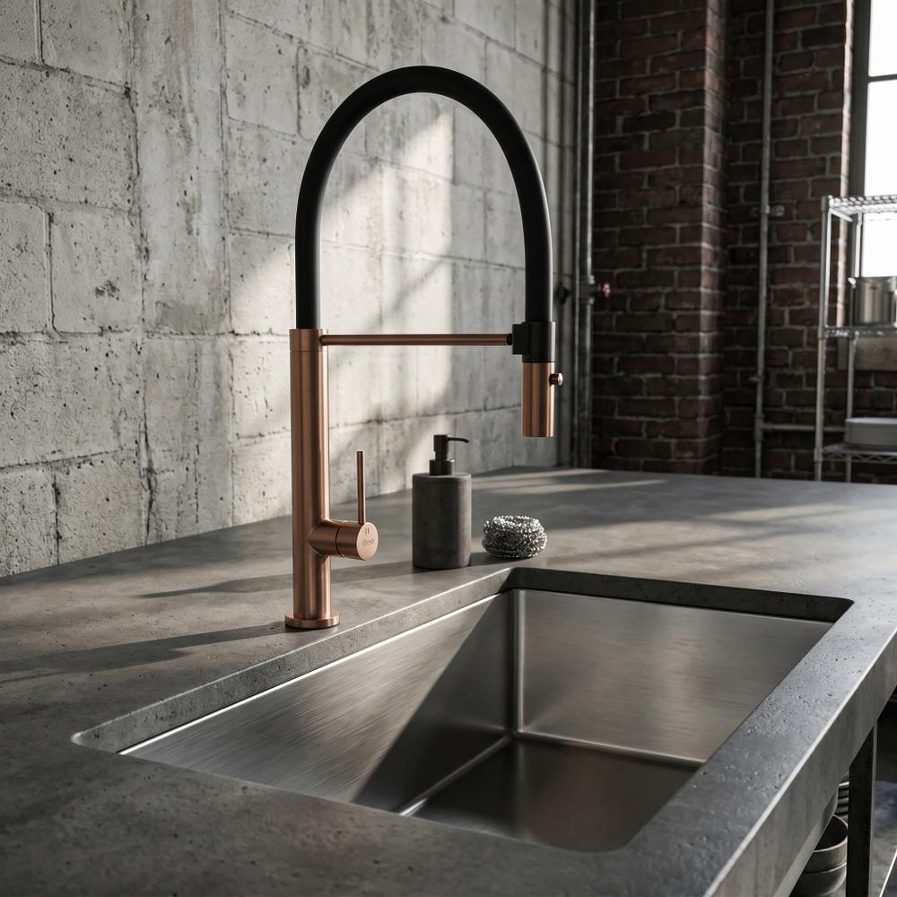 Kitchen faucet Viera copper Brush