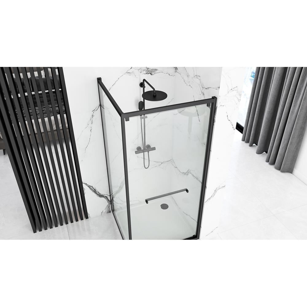 Душ кабина Rea Space In Black 80x100