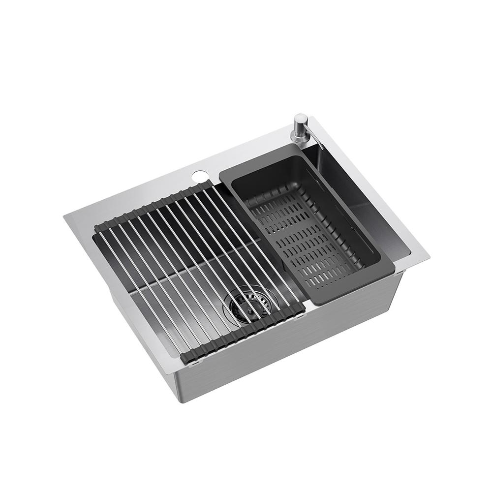 Νεροχύτης από ατσάλι LUKE 110 ( 58x 45 cm) x 20 cm  WORKSTATION