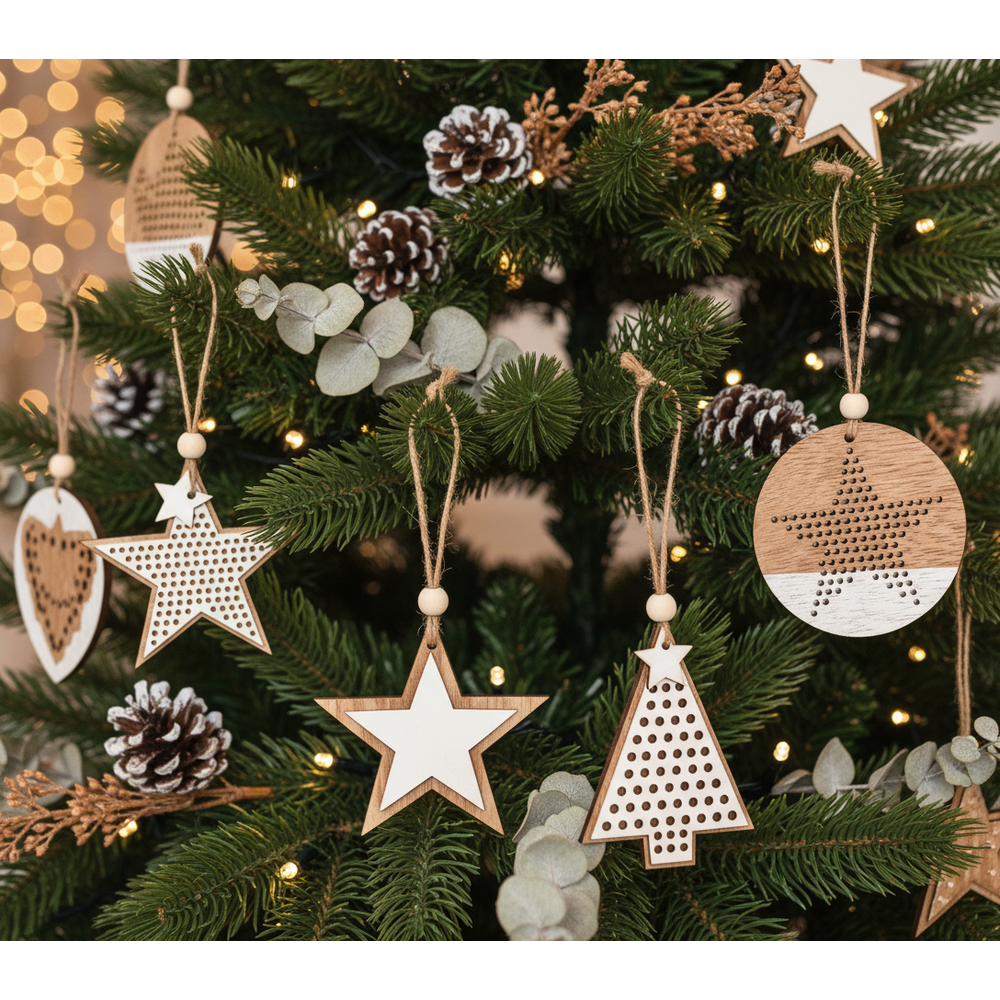 Dekoracje świąteczne 311366 mix 8szt