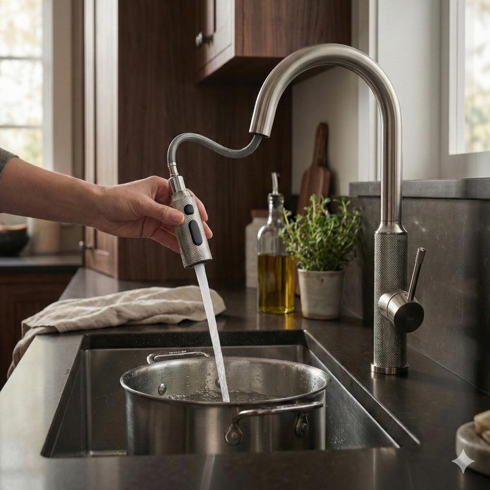 Kuhinjska slavina Rea Master Brush Nickel