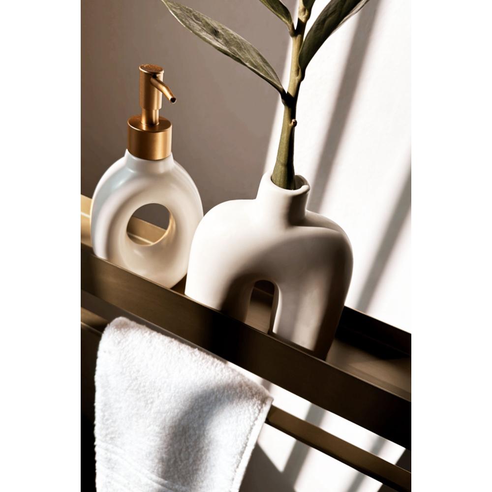 Полиця для ванної SF01 45cm gold brush