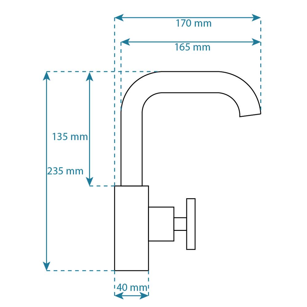 Bateria Umywalkowa REA VERTIGO SIDE