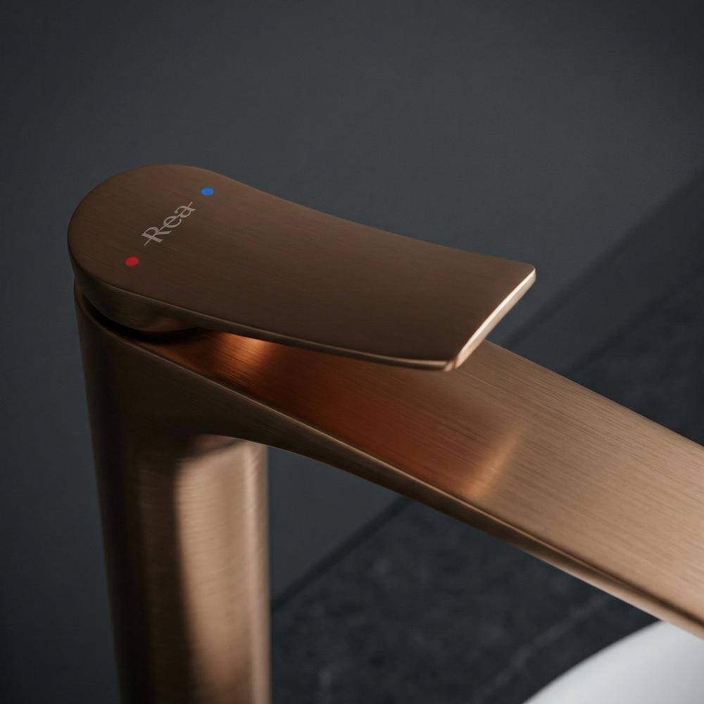 Fürdőszobai csaptelep Rea Vision Brush Copper High
