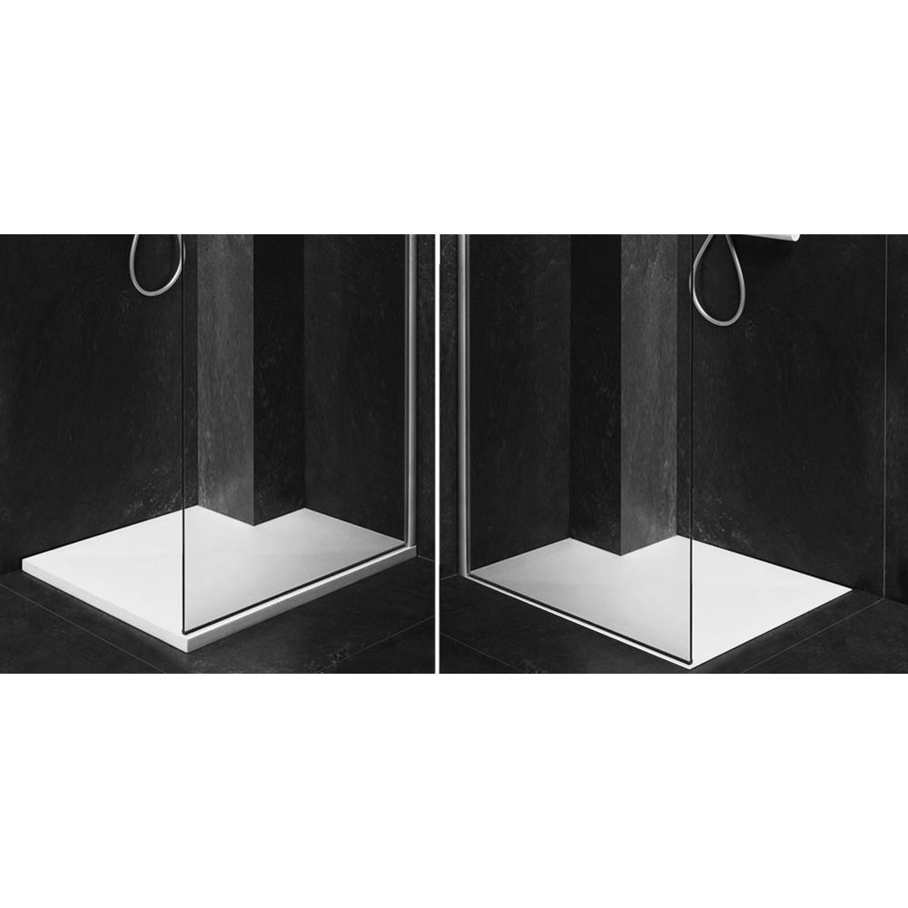 Shower tray Bazalt Long White 80x120