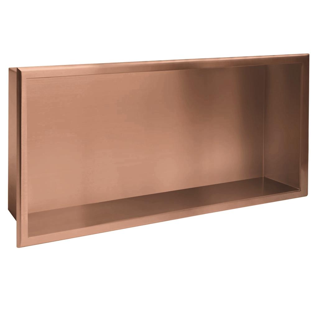 bathroom shelf 30x60 brush copper