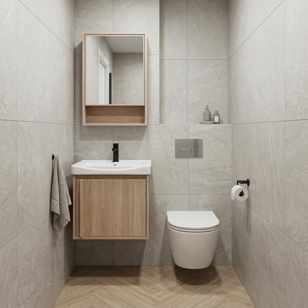 Set mobilier de baie cu lavoar Gama T25023 BXM 50CM