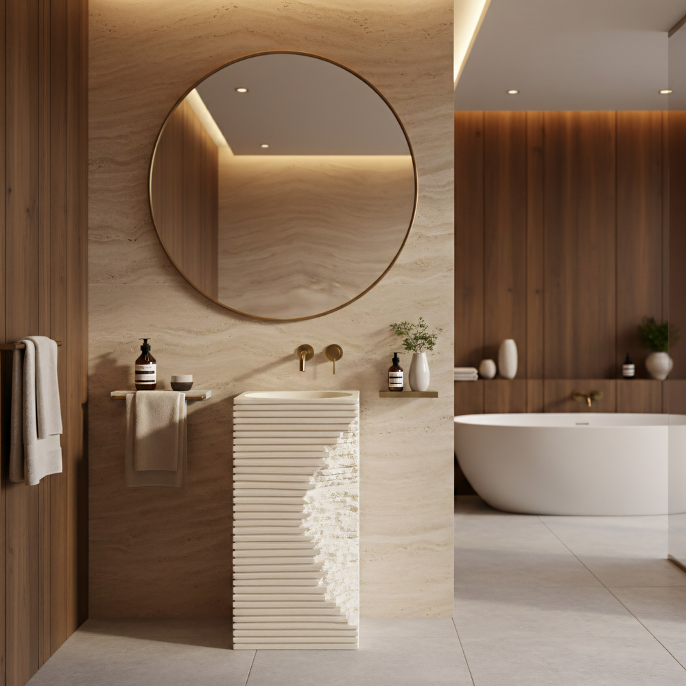 Freestanding basin REA Travena Square